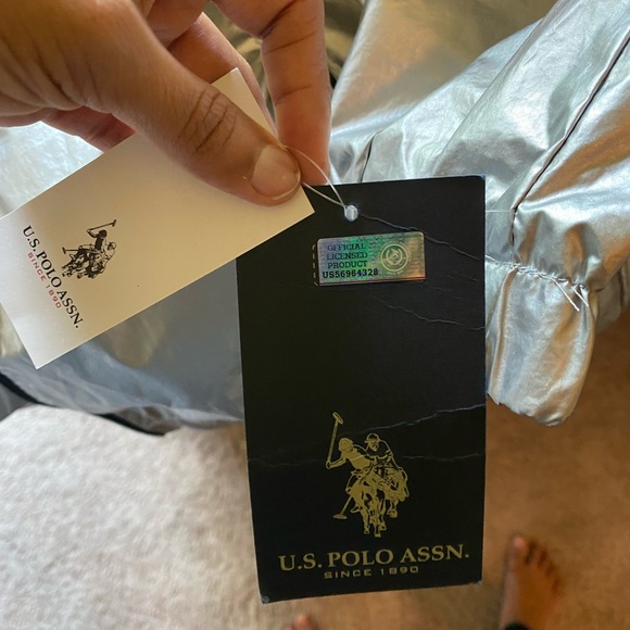 Brand new Silver Color US Polo Assn Jacket- Size Small - Picture 10 of 12